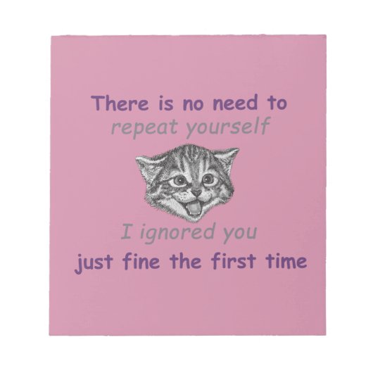 Ignorieren Notizblock (Vorderseite)