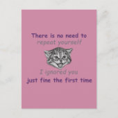 Ignorieren Postkarte (Vorderseite)