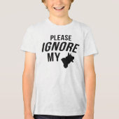 Ignorieren Sie meinen Hund Tri-Blend Shirt (Vorderseite)