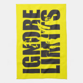 IGNORMALE GRENZEN - Aufschub - Workout Motivierend Geschirrtuch (Vertikal)