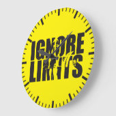 IGNORMALE GRENZEN - Aufschub - Workout Motivierend Große Wanduhr (Winkel)