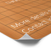 Igo Baduk Weiqi Custom Poster (Ecke)