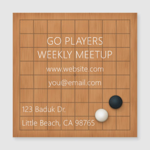 Igo Baduk Weiqi Gruppe 9x9 Goban Magnetkarte