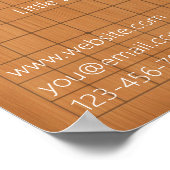 Igo Baduk Weiqi Veranstaltung oder Unternehmensför Poster (Ecke)