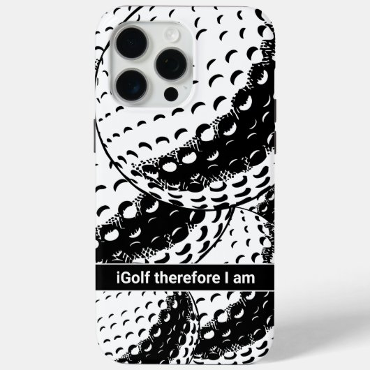 iGolf Abstrakt Funny Golf Spaß Case-Mate iPhone Hülle (Rückseite)