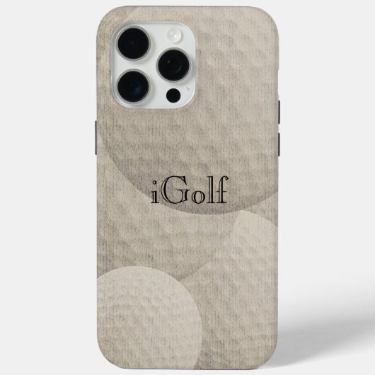 iGolf für Golf Fans iPhone Case (Rückseite)