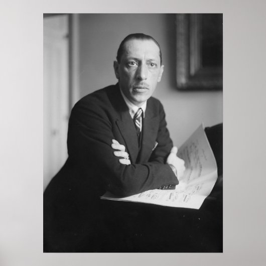 Igor Stravinsky Portrait Poster (Vorne)
