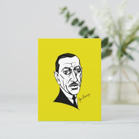 Igor Stravinsky Postkarte (Stehend Vorderseite)