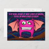 Igor the bat, w/quote postcard postkarte (Vorne/Hinten)