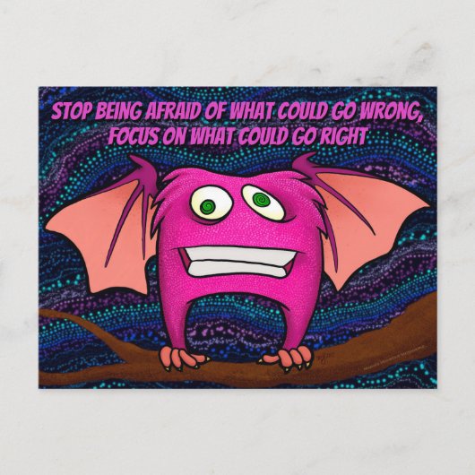 Igor the bat, w/quote postcard postkarte (Vorderseite)