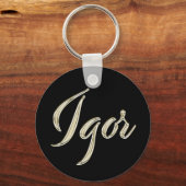 Igor whitegold Button-Schlüsselger Schlüsselanhänger (Vorderseite)