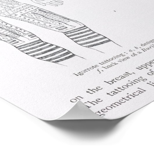 Igorrote Tätoisierung Poster (Ecke)