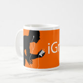 iGrapple Orange Kaffeetasse (Vorderseite Links)
