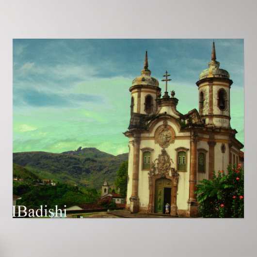 Igreja São Francisco de Assis, Ouro Preto, Brasili Poster (Vorne)