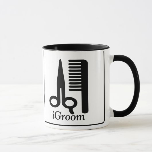 iGroom-Tasse mit stilisiertem Dog-Bild Tasse (Rechts)