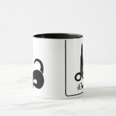 iGroom-Tasse mit stilisiertem Dog-Bild Tasse (Zentrum)
