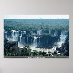 Iguacu Falls, Parana, Brazil Poster