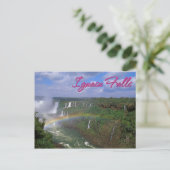 Iguacu fällt, Brasilien Postkarte (Stehend Vorderseite)