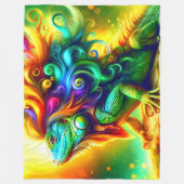 Iguana Art Fleecedecke (Vorderseite)
