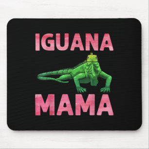 Iguana Art for Mama Girls Women Lizard Reptile Igu Mousepad