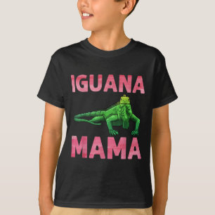 Iguana Art for Mama Girls Women Lizard Reptile Igu T-Shirt