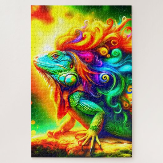 Iguana Art Puzzle (Vertikal)