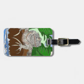 Iguana auf einem Felsen Gepäckanhänger (Vorderseite horizontal)