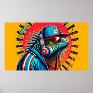 IGUANA B' BOY 4 POSTER