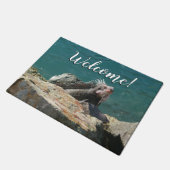 Iguana bei St. Thomas Fußmatte (Schrägansicht)