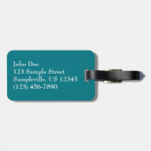 Iguana bei St. Thomas Gepäckanhänger (Rückseite horizontal)