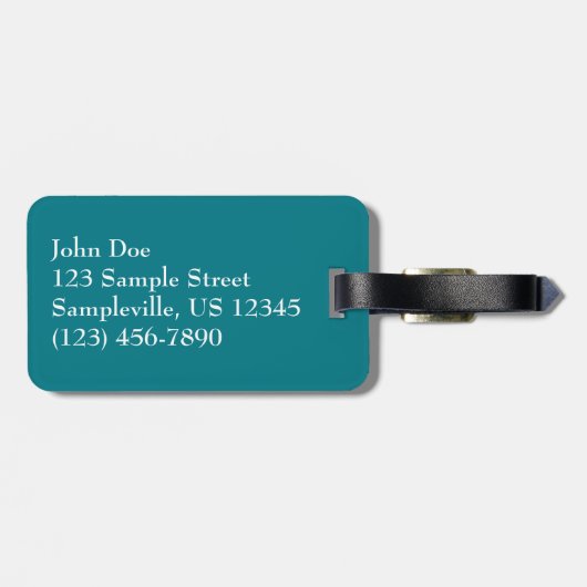 Iguana bei St. Thomas Gepäckanhänger (Rückseite horizontal)