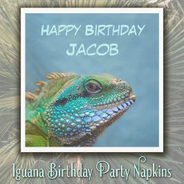 Iguana Birthday Party Serviette