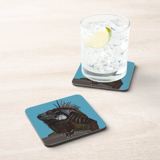 iguana blau untersetzer (Rechte Seite)