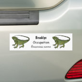Iguana-Cartoon-Abbildung Autoaufkleber (Auf Auto)