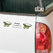 Iguana-Cartoon-Abbildung Autoaufkleber (Auf Lkw)
