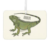 Iguana-Cartoon-Abbildung Autolufterfrischer (Rückseite)
