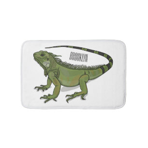 Iguana-Cartoon-Abbildung Badematte