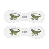 Iguana-Cartoon-Abbildung Baseball (Paneele)