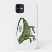 Iguana-Cartoon-Abbildung Case-Mate iPhone Hülle (Rückseite)