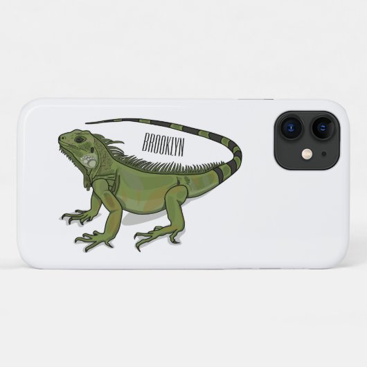 Iguana-Cartoon-Abbildung Case-Mate iPhone Hülle (Rückseite (Horizontal))