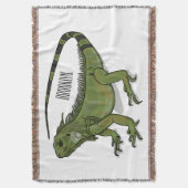 Iguana-Cartoon-Abbildung Decke (Vorderseite Vertikal)