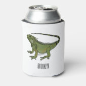 Iguana-Cartoon-Abbildung Dosenkühler (Kanne Rückseite)