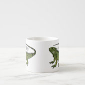 Iguana-Cartoon-Abbildung Espressotasse (Vorderseite)