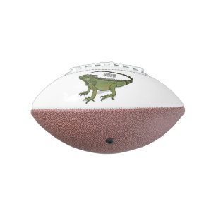 Iguana-Cartoon-Abbildung Football