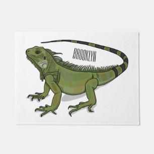 Iguana-Cartoon-Abbildung Fußmatte
