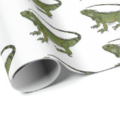 Iguana-Cartoon-Abbildung Geschenkpapier (Rolleneckpunkt)