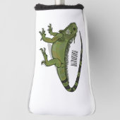 Iguana-Cartoon-Abbildung Golf Headcover (Rotieren 90)