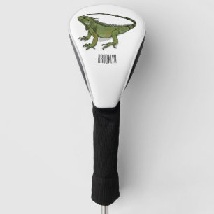 Iguana-Cartoon-Abbildung Golf Headcover
