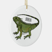 Iguana-Cartoon-Abbildung Keramik Ornament (Rechts)