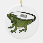 Iguana-Cartoon-Abbildung Keramik Ornament (Hinten)